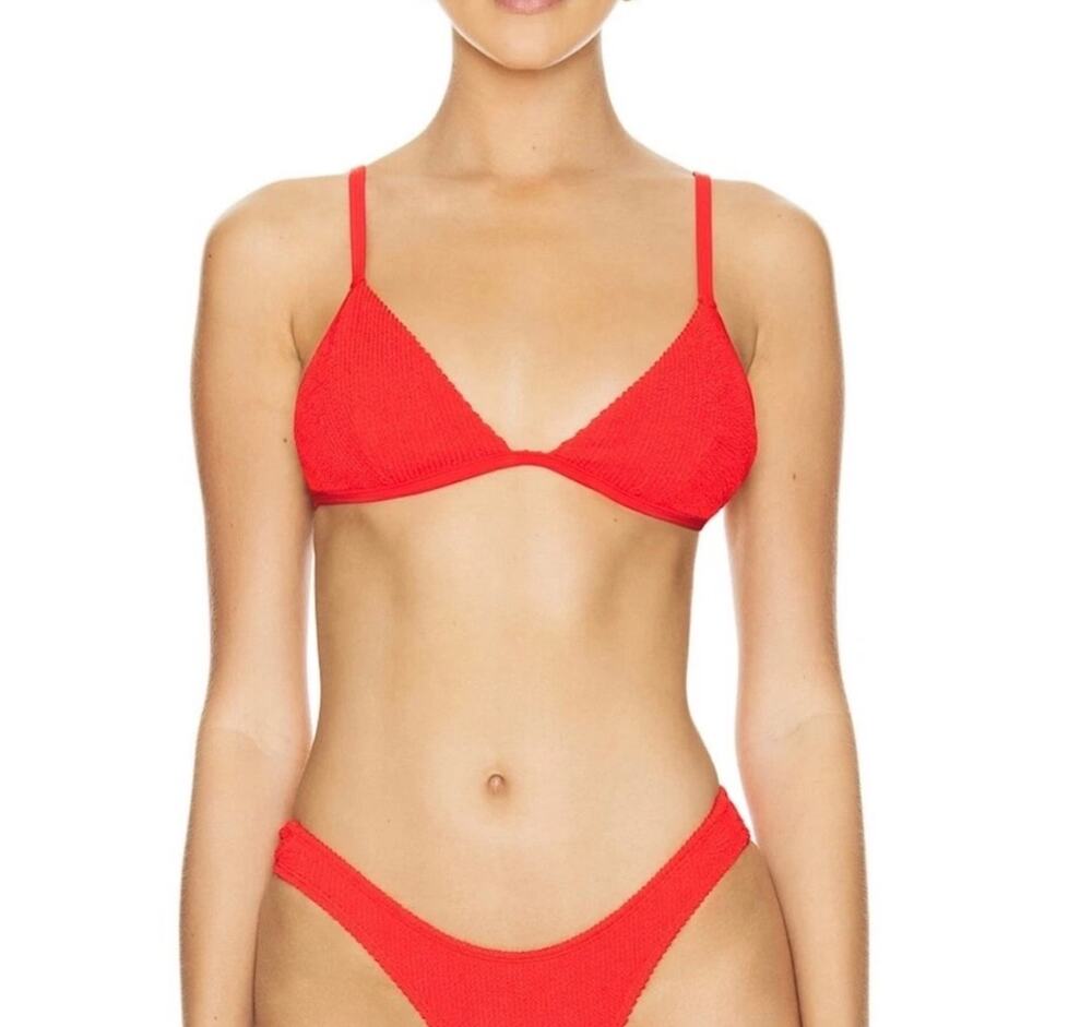 Good American Always Fits Tiny Bikini Top Bright Poppy XL NEW